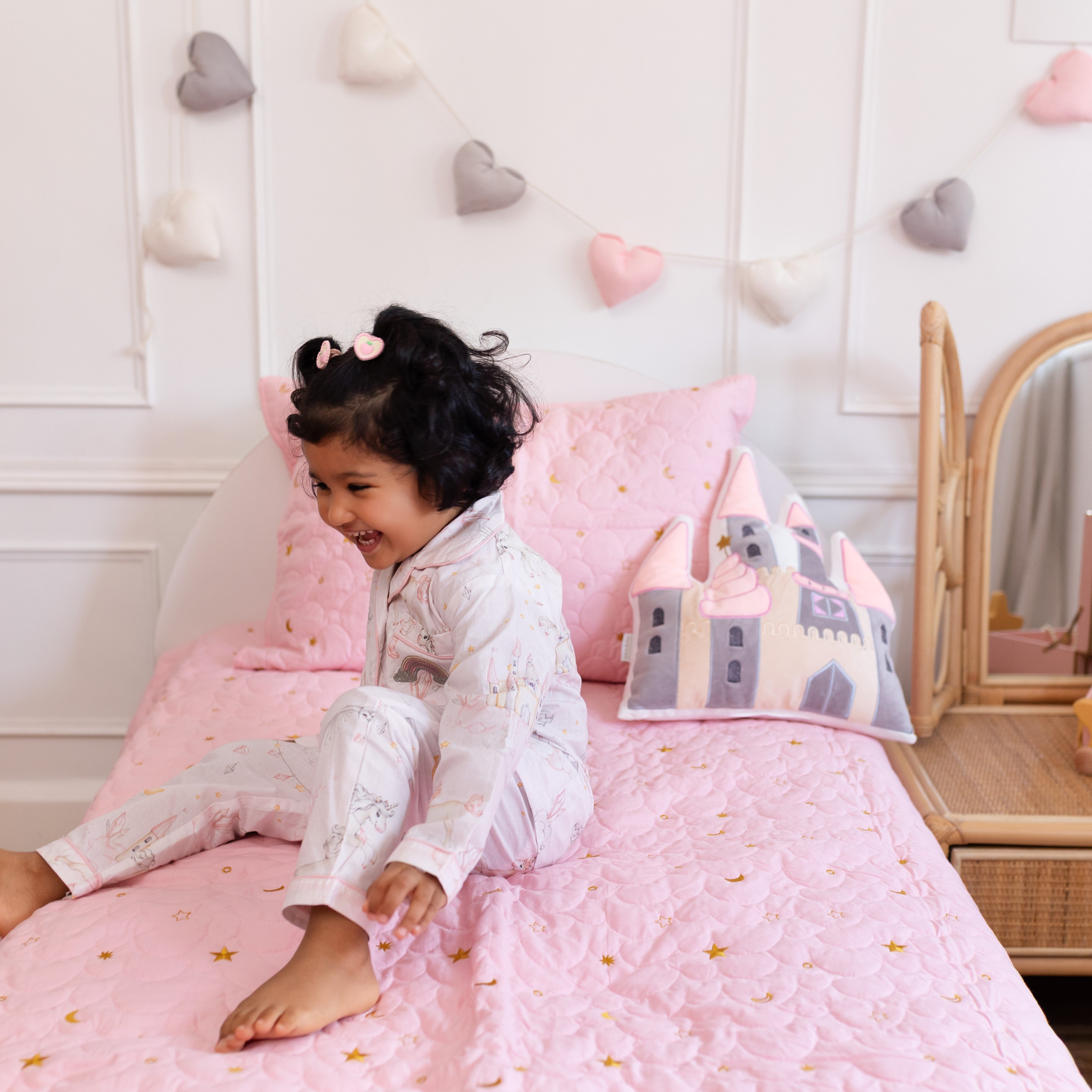 Dream A Little Dream Baby Pink Bedspread Set