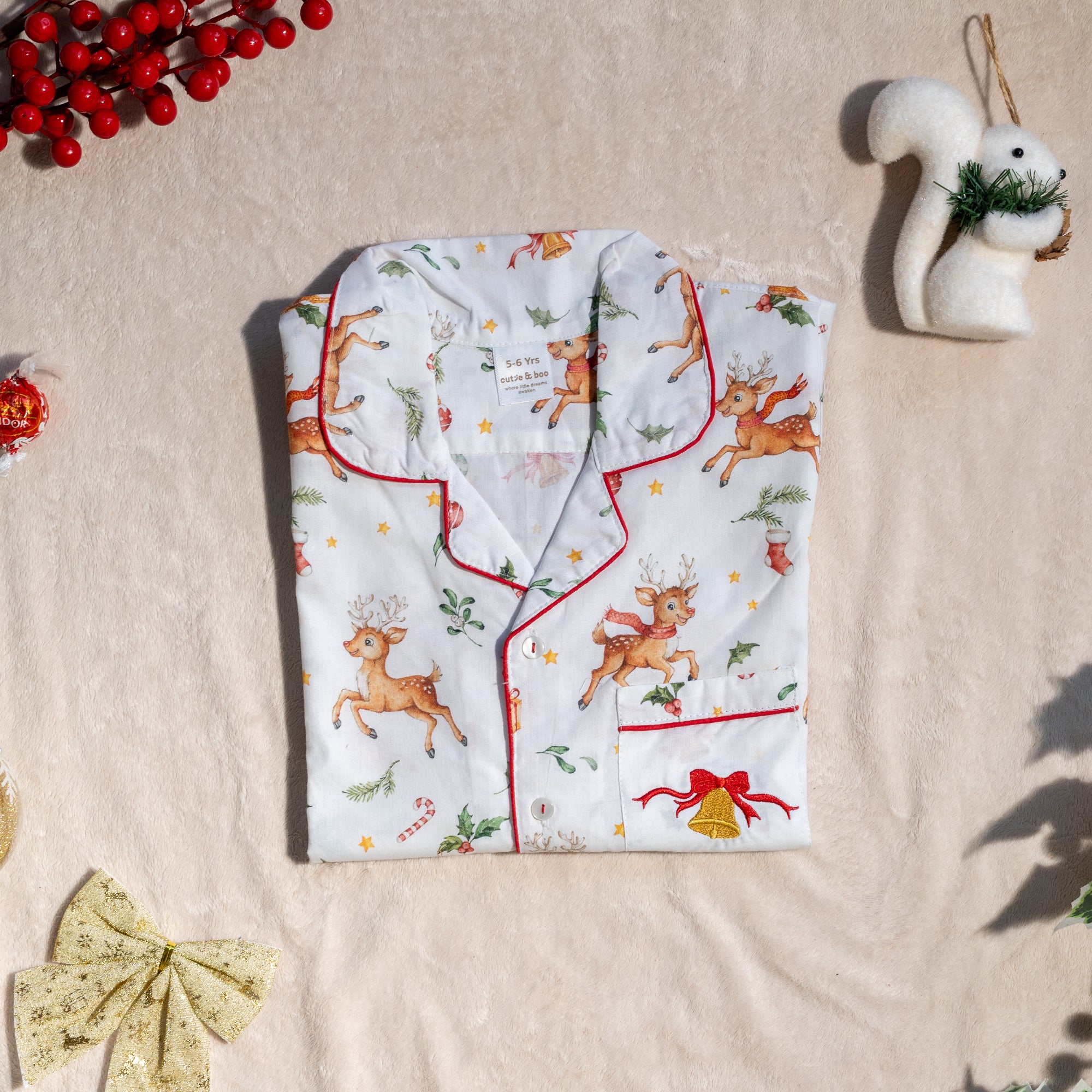 Rudolph’s Trail Night Suit for Kids