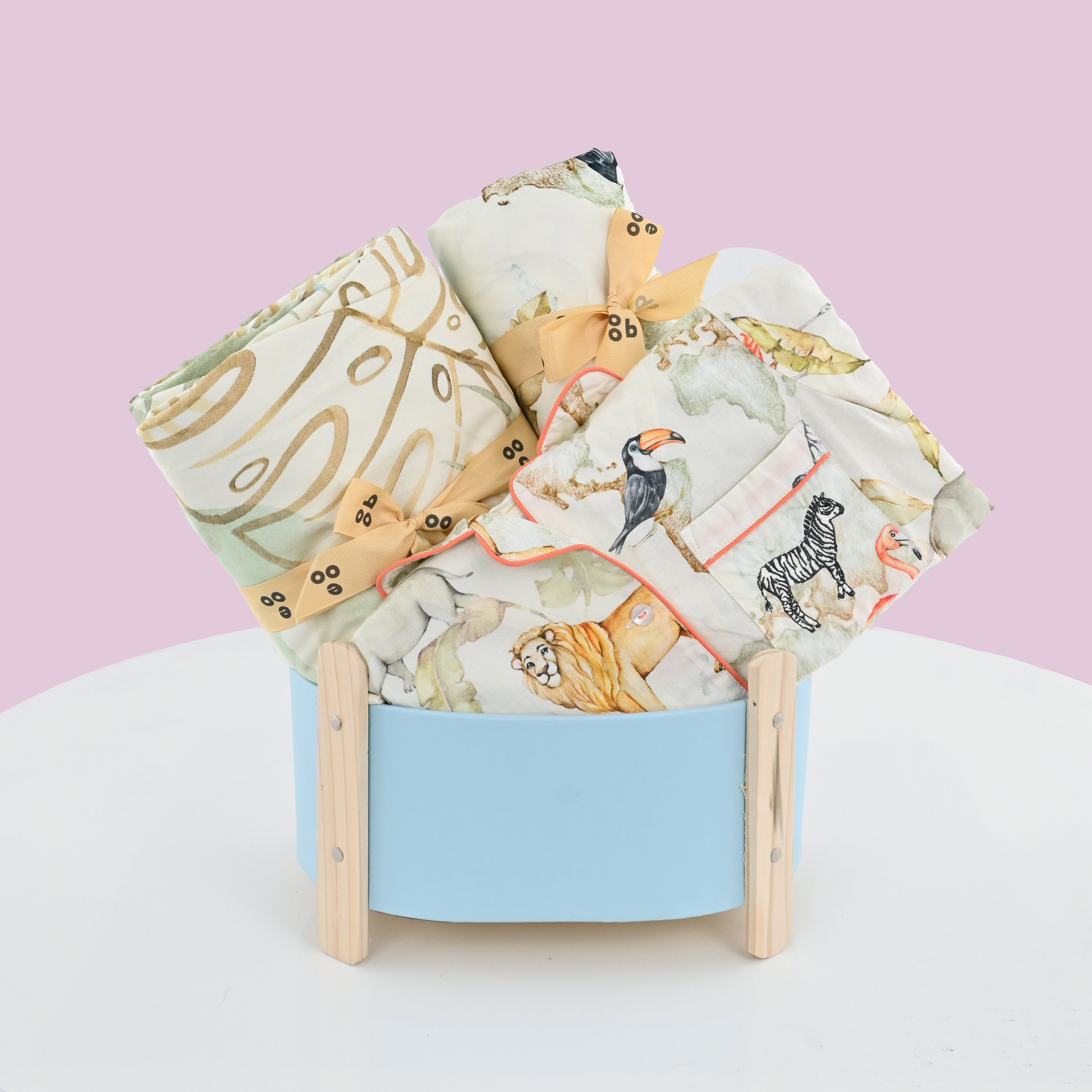 Baby It's Wild World Bedtime Bliss Basket