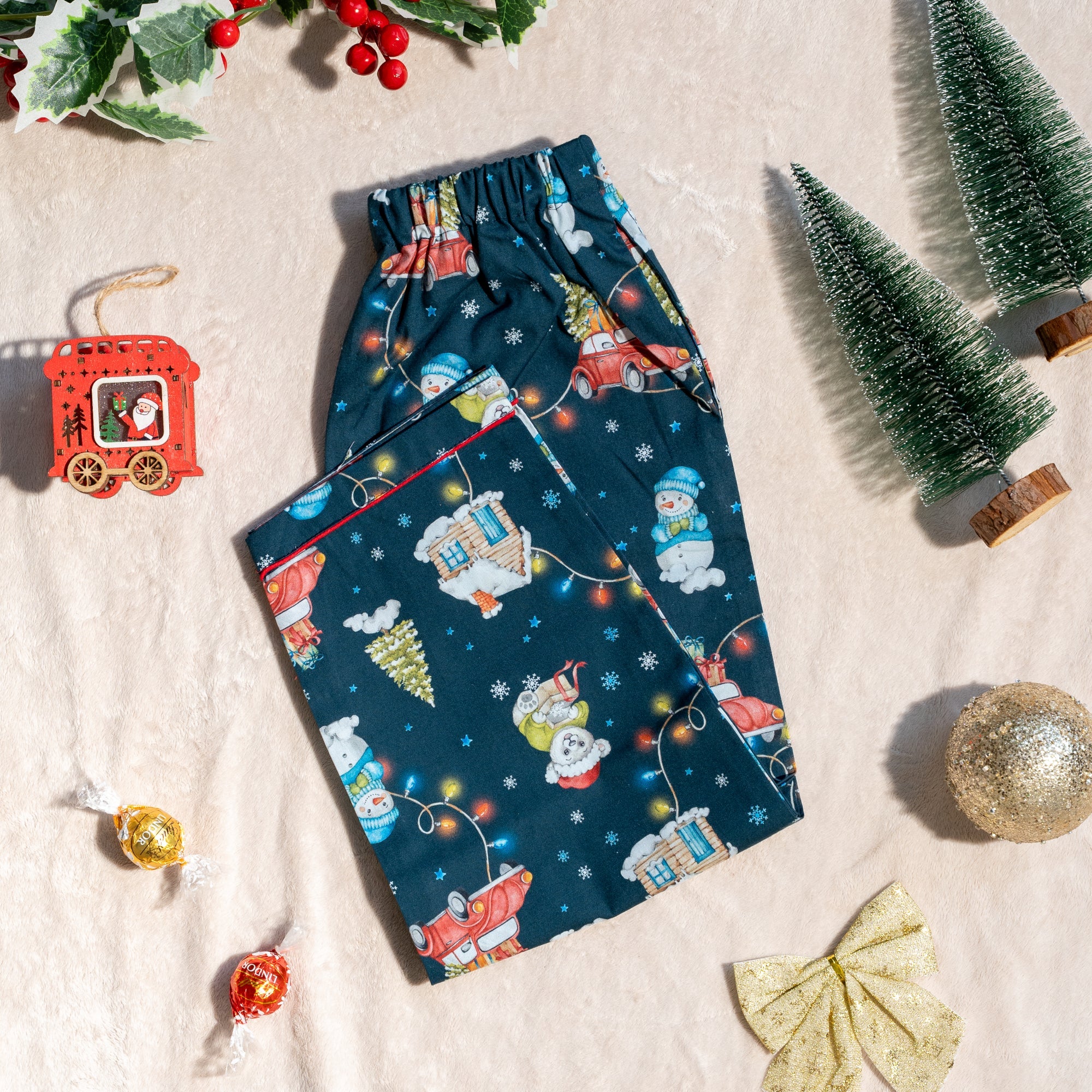 The Night Before Christmas Night Suit  for Adults