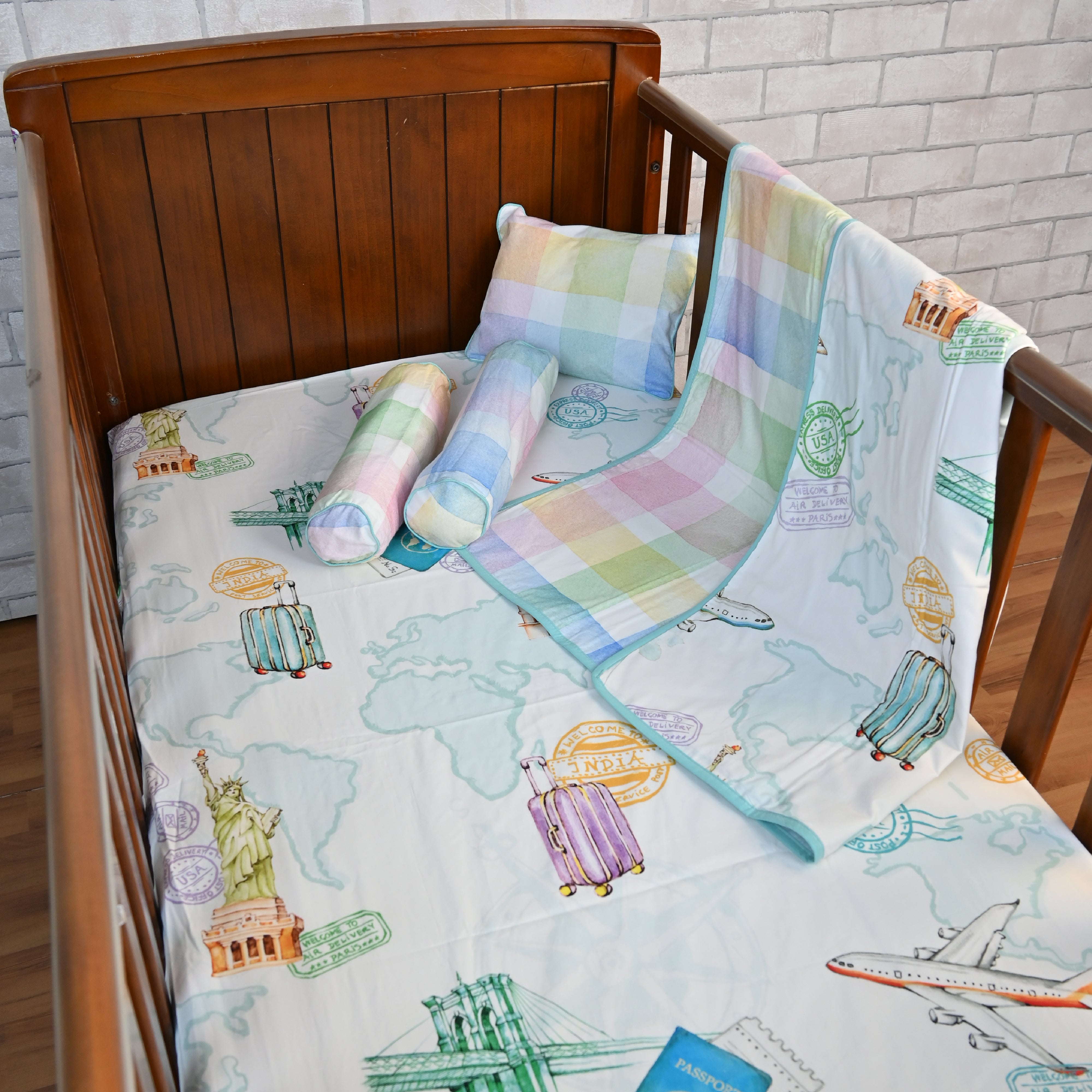 Passport To Wonderland - Crib Set of 4