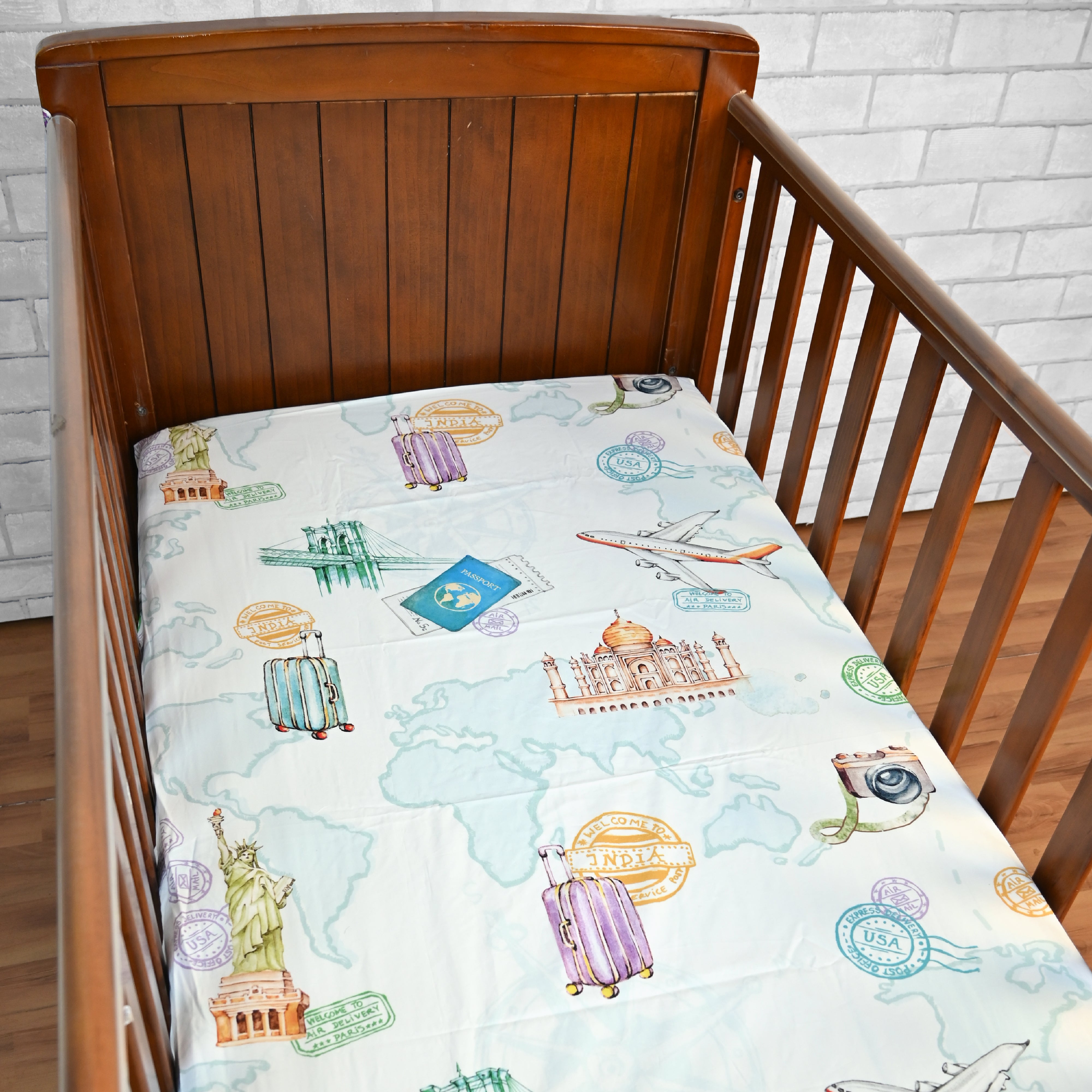Passport To Wonderland - Crib Set of 4